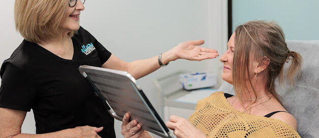 Nurse talking to a patient