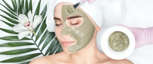 woman undergoing skincare treatment